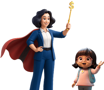 Teacher and student illustration