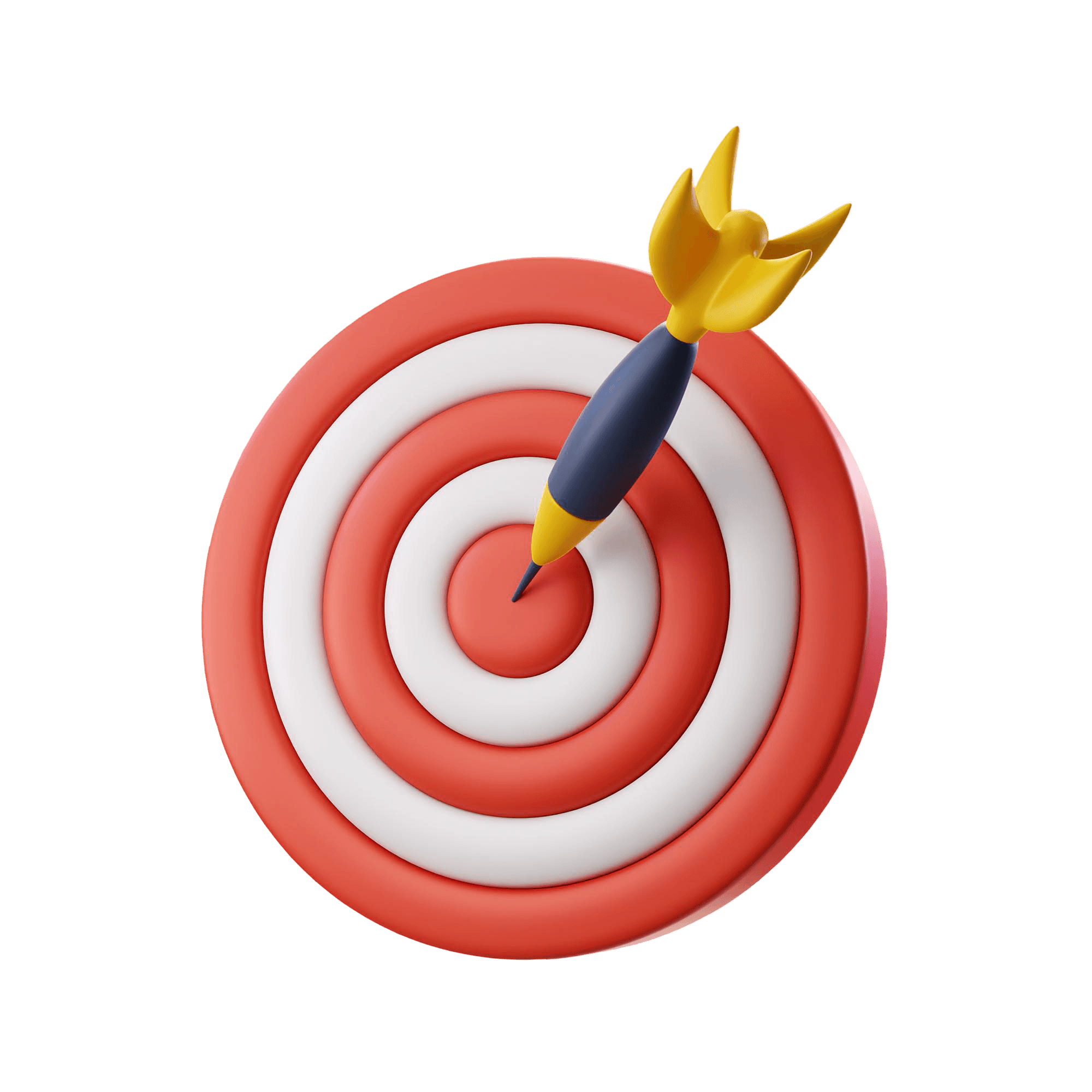 Financial goal achievement - arrow hitting target representing successful financial planning