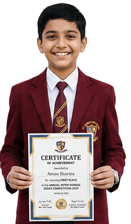 Student holding ARTHA certificate