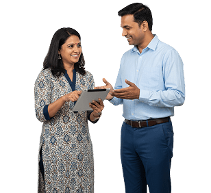Students attending workshop with parents